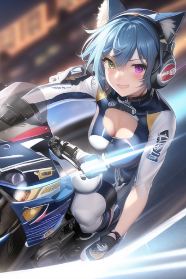 青髪バイカーさん その1のカバー画像