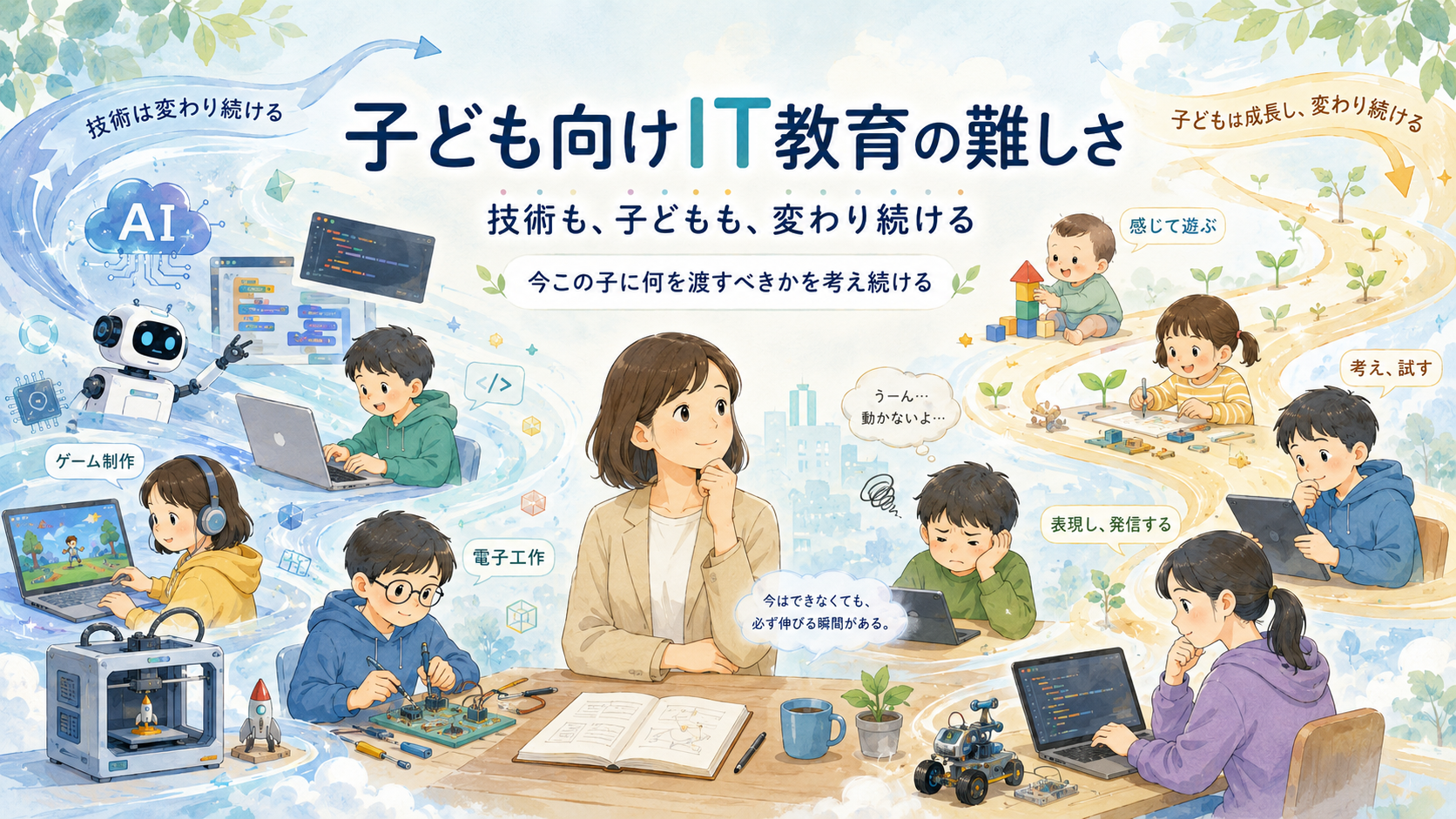 もっと知ってほしい！子ども向けIT教育の難しさ（３）ー変わり続ける子どもたちに、何を渡すのか