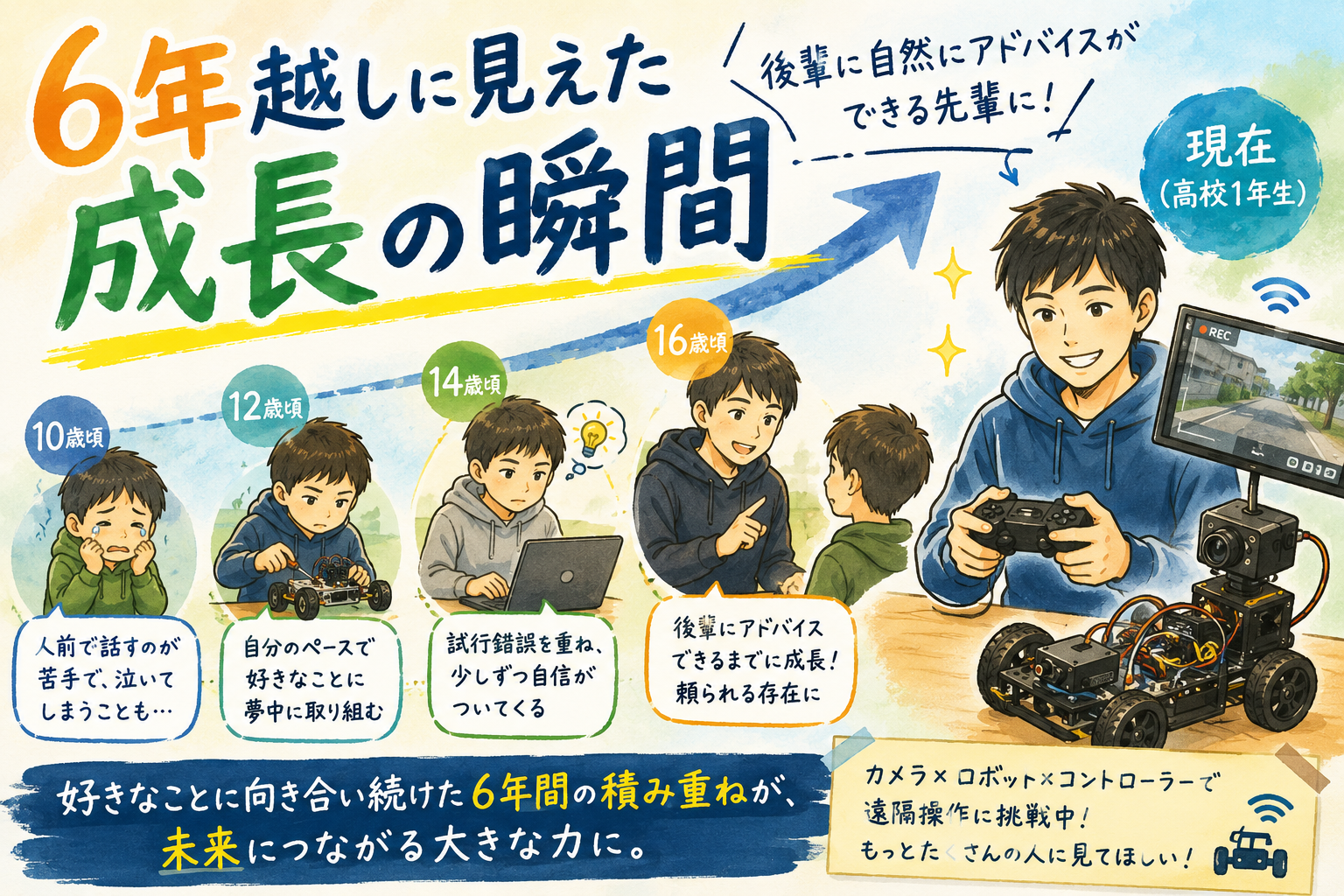 6年越しに見えた成長