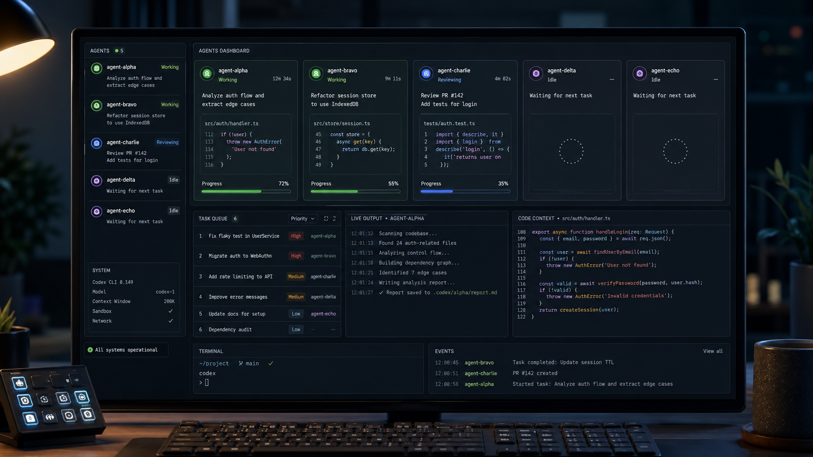 Codex CLI 0.149 får agentpanel och kö – flera AI-sessioner kan styras från samma terminal