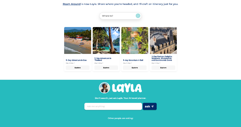 Cover Image for Meet Layla: Personalized Travel Inspiration and Trip Planning