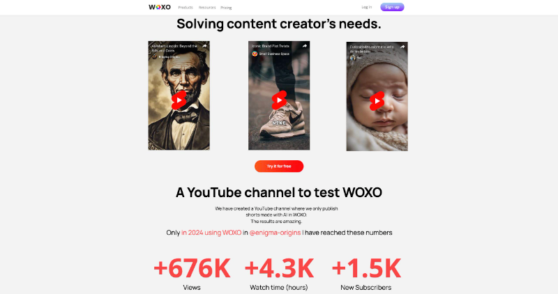 Cover Image for WOXO: AI Video Generator for Social Content