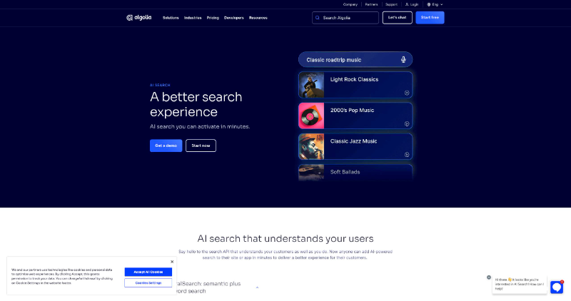 Cover Image for Algolia AI Search