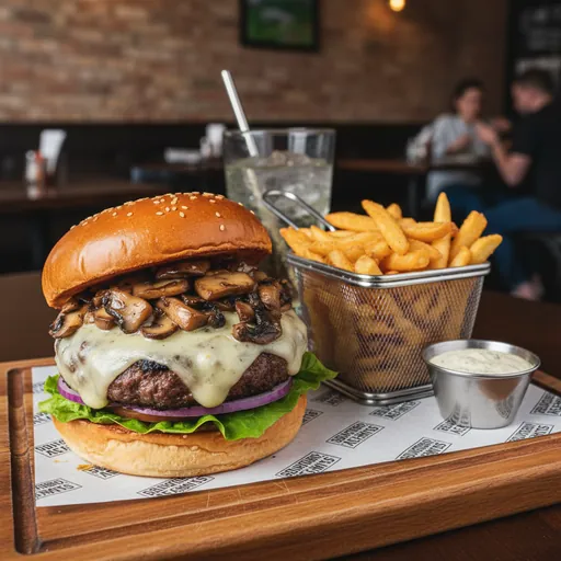 Mushroom Swiss Burger