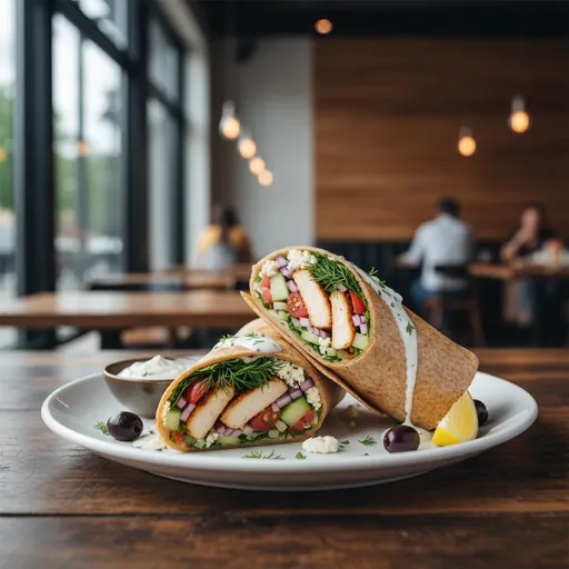 Chicken Greek Wrap