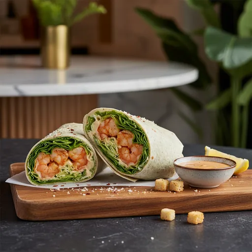 Shrimp Caesar Wrap