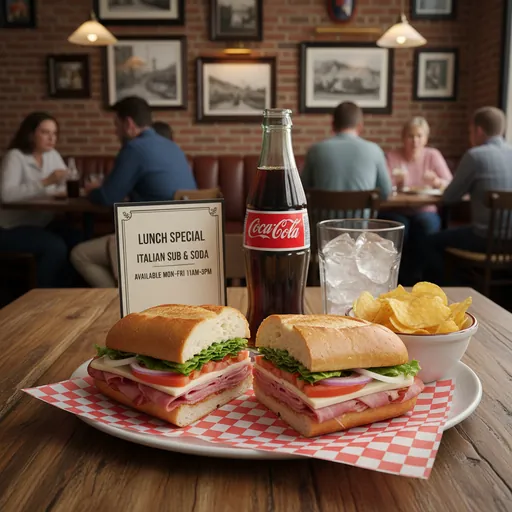 Italian Sub and Soda