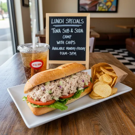 Tuna Sub and Soda