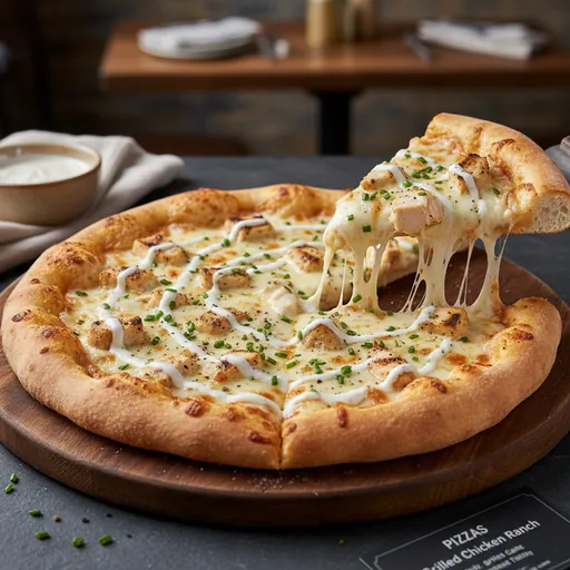 Grilled Chicken Ranch Pizza