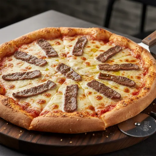 Steak and Cheese Pizza