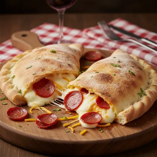 Pepperoni and Cheese Calzone