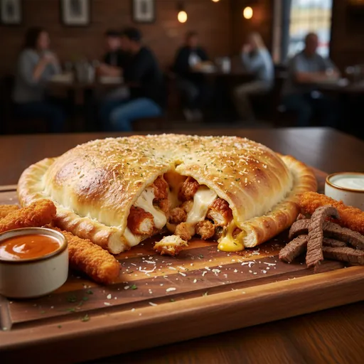 Spartan Cheesesteak Calzone