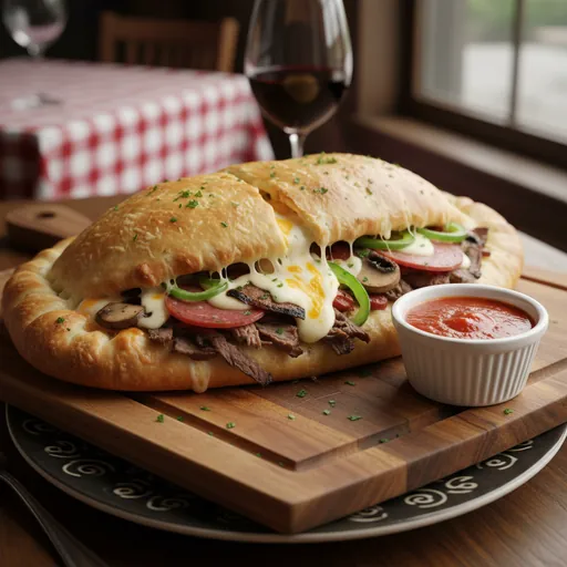 Steak Bomb Calzone