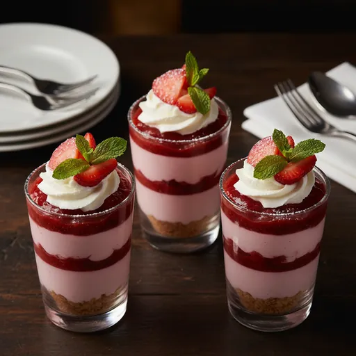 Strawberry Cheesecake Dessert Shooter