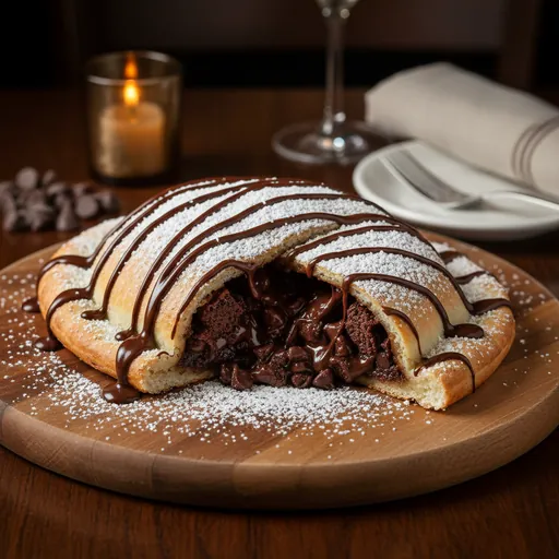 Triple Chocolate Dessert Calzone