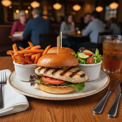 Grilled Chicken Sandwich Dinner