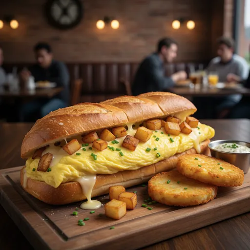 Potato and Egg Omelet Sub
