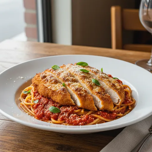 Chicken Cutlet Parmesan Pasta