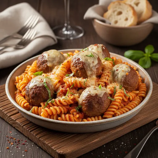 Meatball Parmesan Pasta