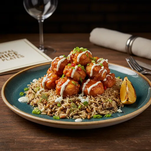 Buffalo Chicken Rice Plate