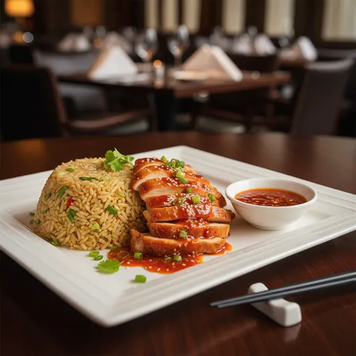 Sweet Chili Chicken Rice Plate