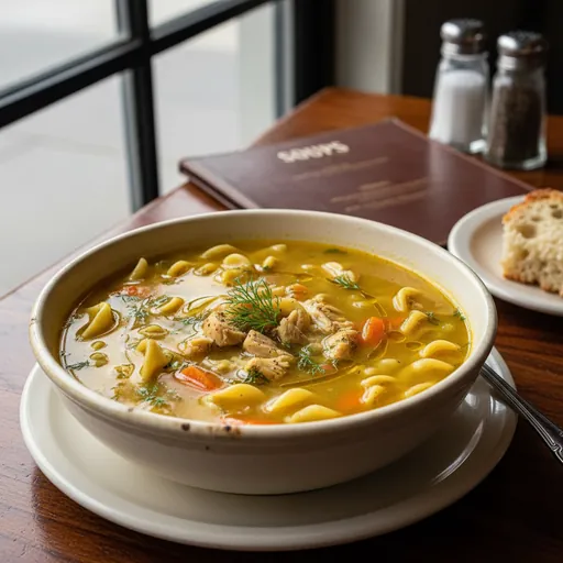 Bowl of Chicken Noodle Soup
