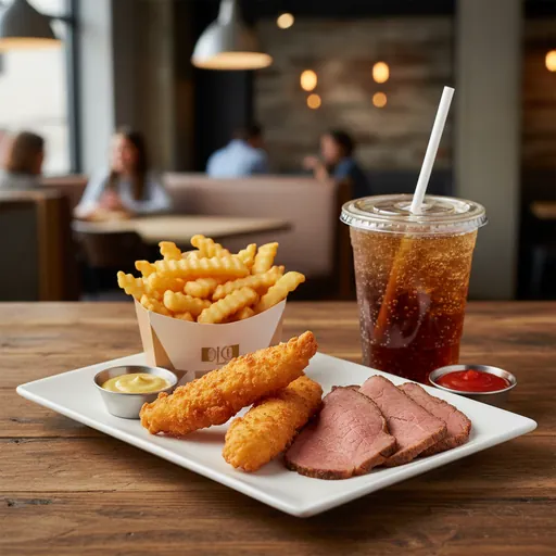 Junior Beef and Chicken Fingers Meal