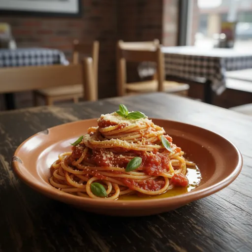 Pasta with Tomato Sauce (Lunch)