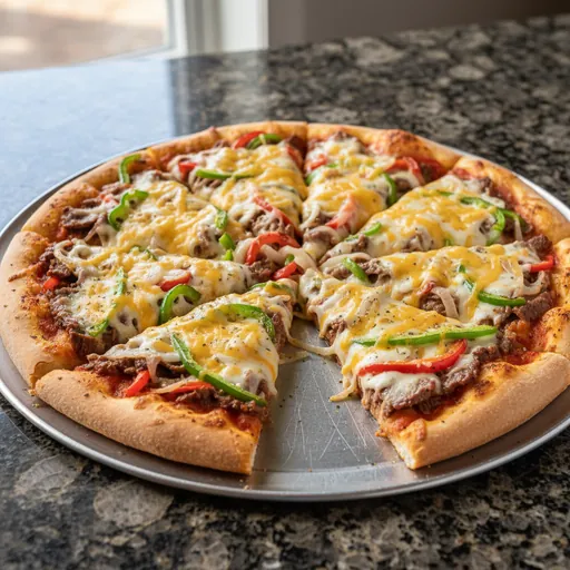 Cheesesteak Pizza