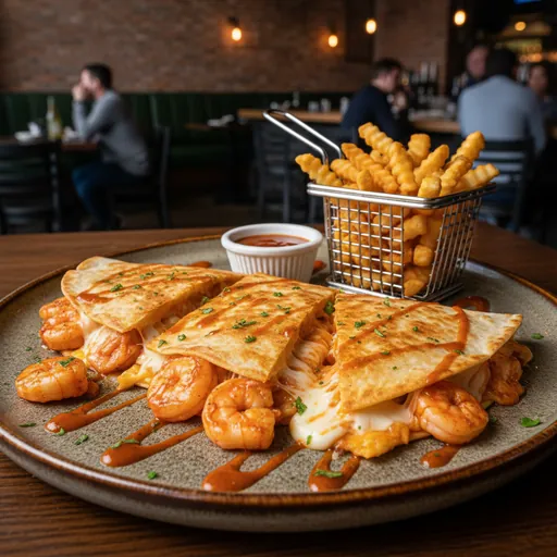 Boom Boom Shrimp Quesadilla