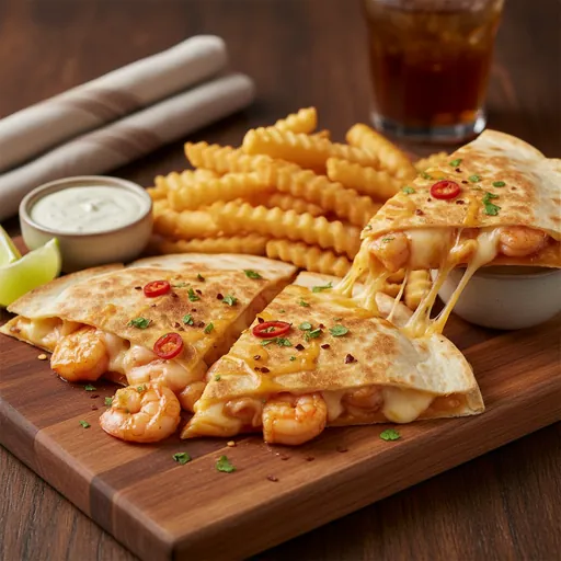 Mango Habanero Shrimp Quesadilla