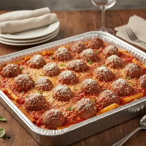 Pasta with Meatballs Tray