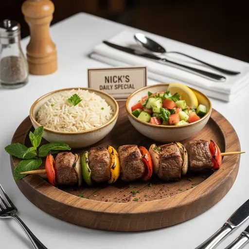 Steak Shish Kabob Dinner