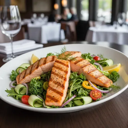 Grilled Salmon Salad