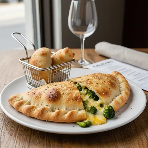Broccoli and Cheese Calzone