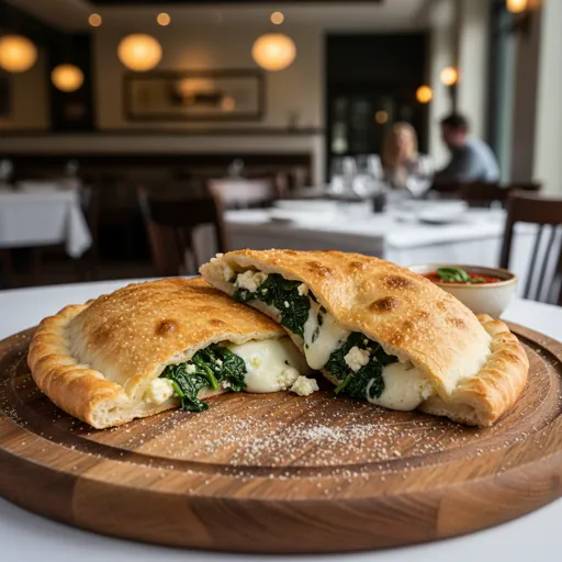 Spinach and Feta Calzone