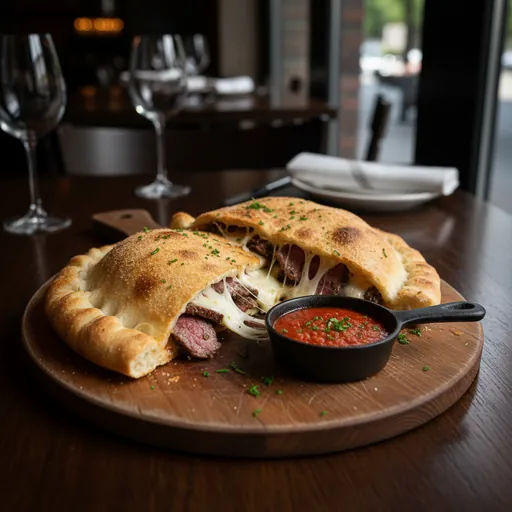 Steak and Cheese Calzone