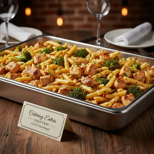 Chicken Ziti Broccoli with Garlic Butter Sauce Tray