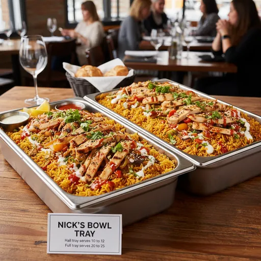 Rice and Chicken Bowl Tray