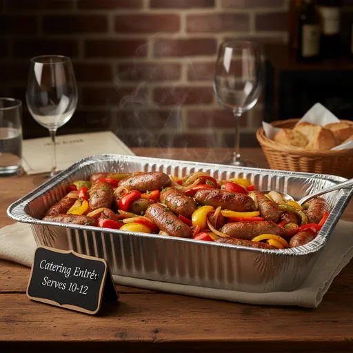 Sausage Peppers and Onions Tray