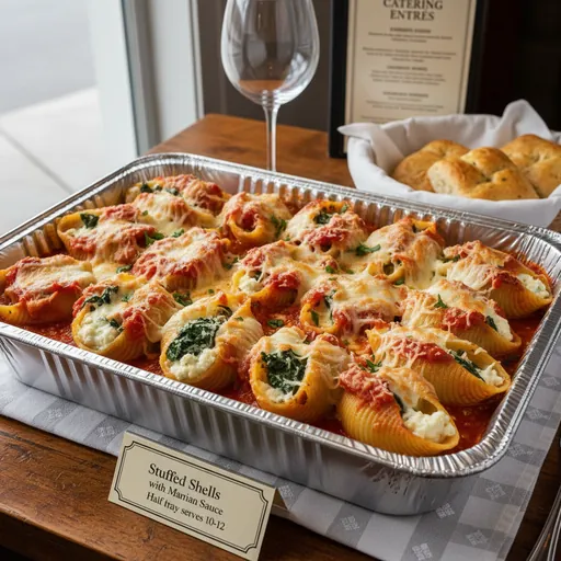 Stuffed Shells with Marinara Sauce Tray