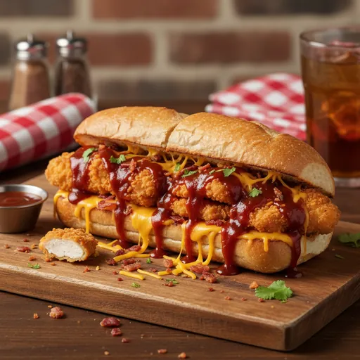 Barbecue Chicken Finger Sub