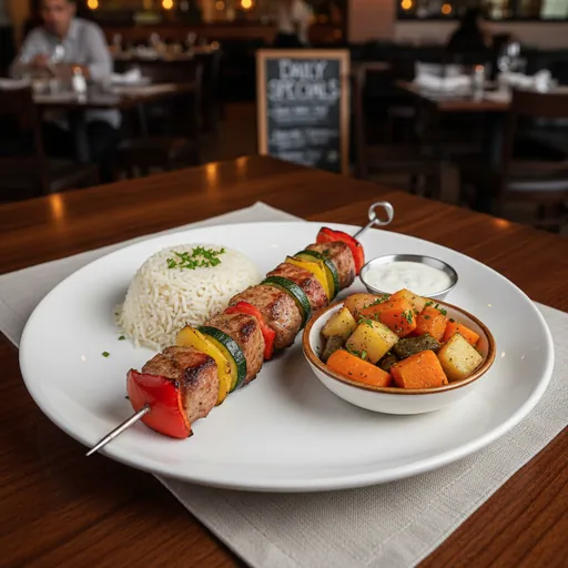 Pork Shish Kabob Dinner