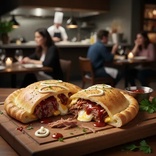 Three Way Roast Beef Calzone