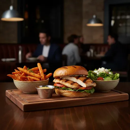 Grilled Chicken Sandwich Dinner