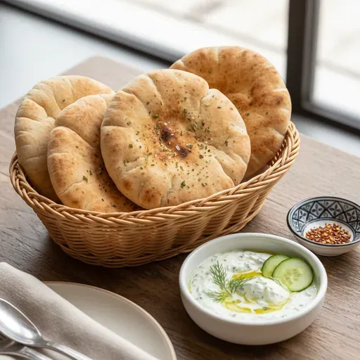 Pita Bread and Dressing