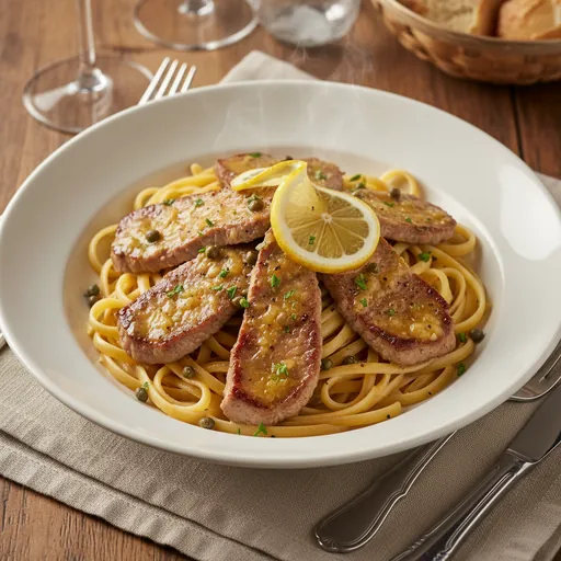 Veal Piccata Pasta