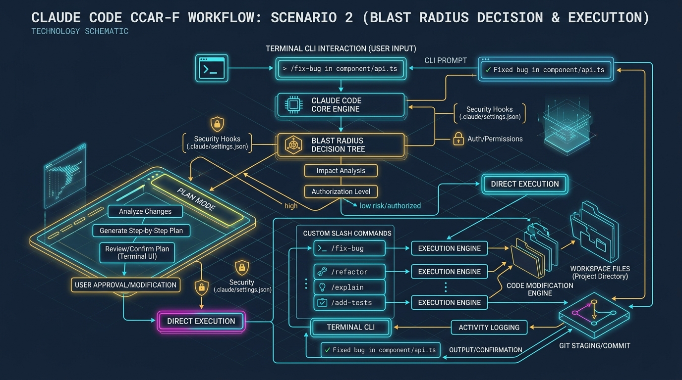 CCAR-F Scenario 2 walkthrough: a CLAUDE.md that decides plan mode for you
