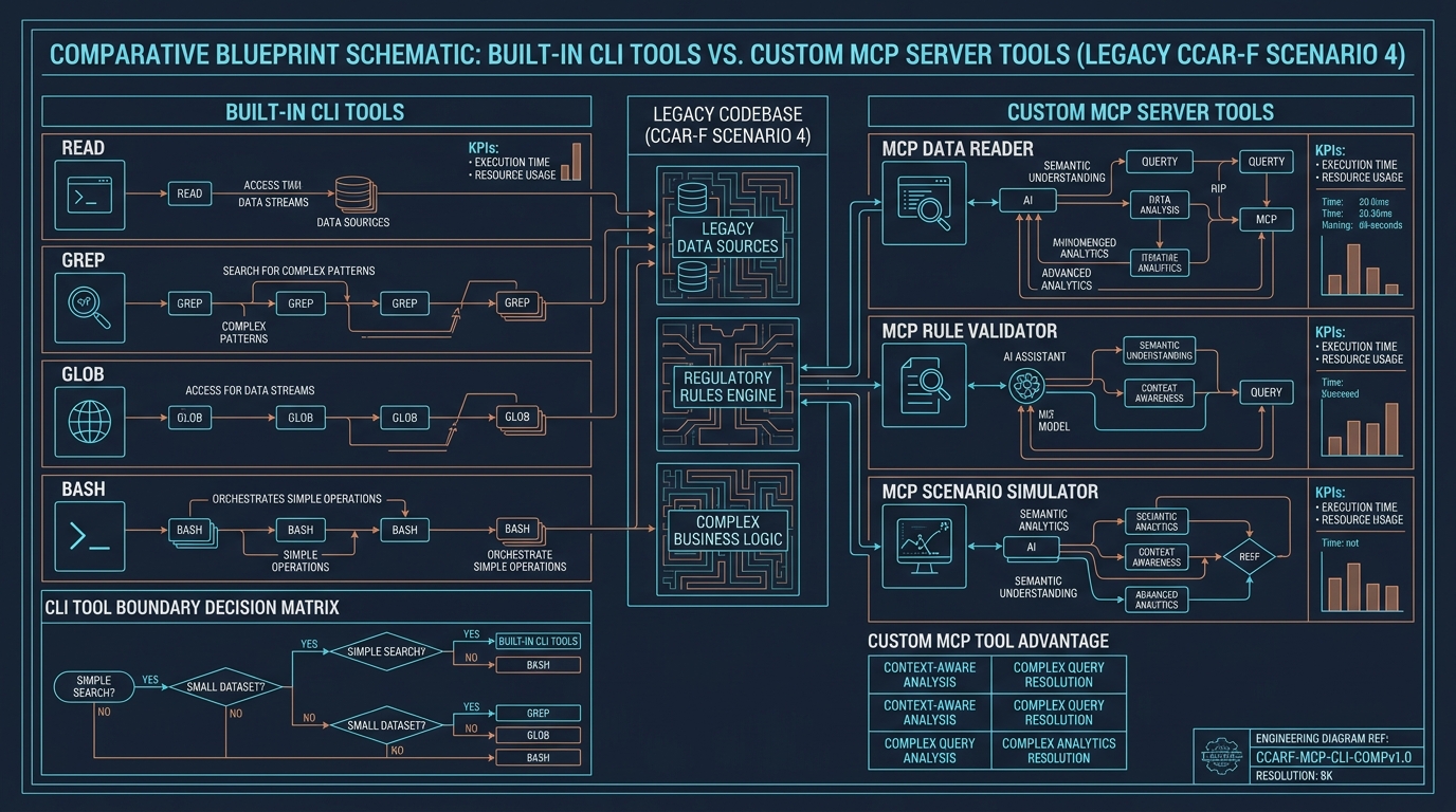 CCAR-F Cenário 4 na prática: quando uma tool MCP customizada se justifica (e quando não)