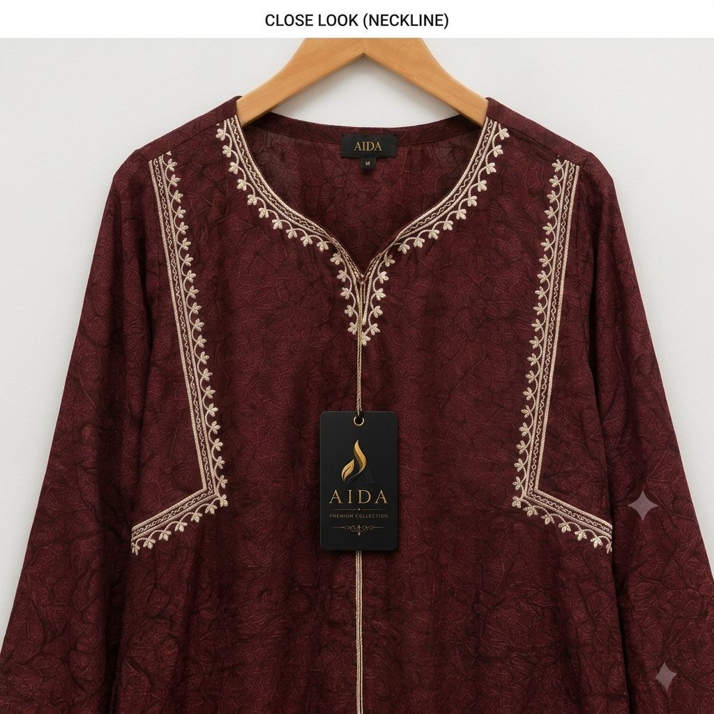 Pakistani Suit With Pure Embroidered Aari Work — photo 2